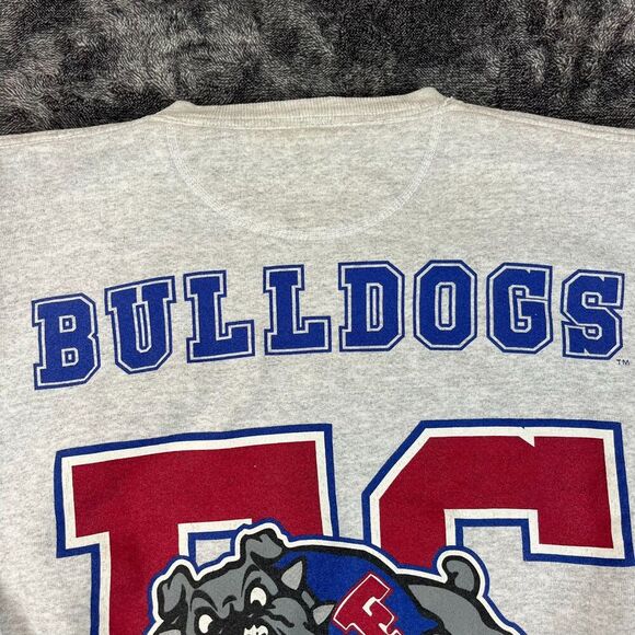 Vtg Galt Sand Fresno State Bulldogs Crewneck Sweatshirt M Gray Made In USA - Picture 3 of 11